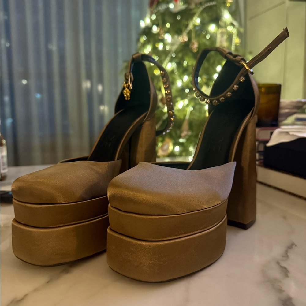 Gold Platform Heels